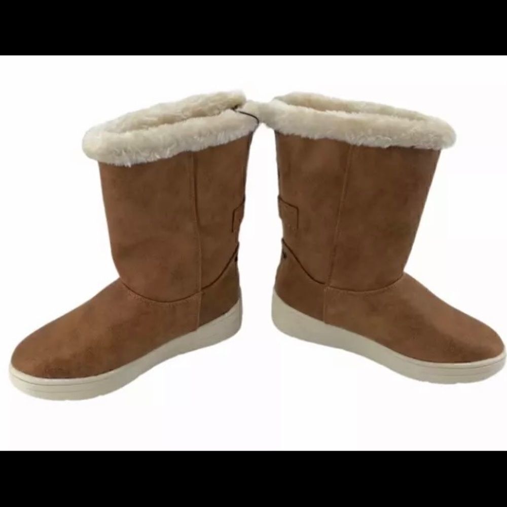 💥Cat & Jack Girl  faux suede shearling Boot -1 - Picture 2 of 11